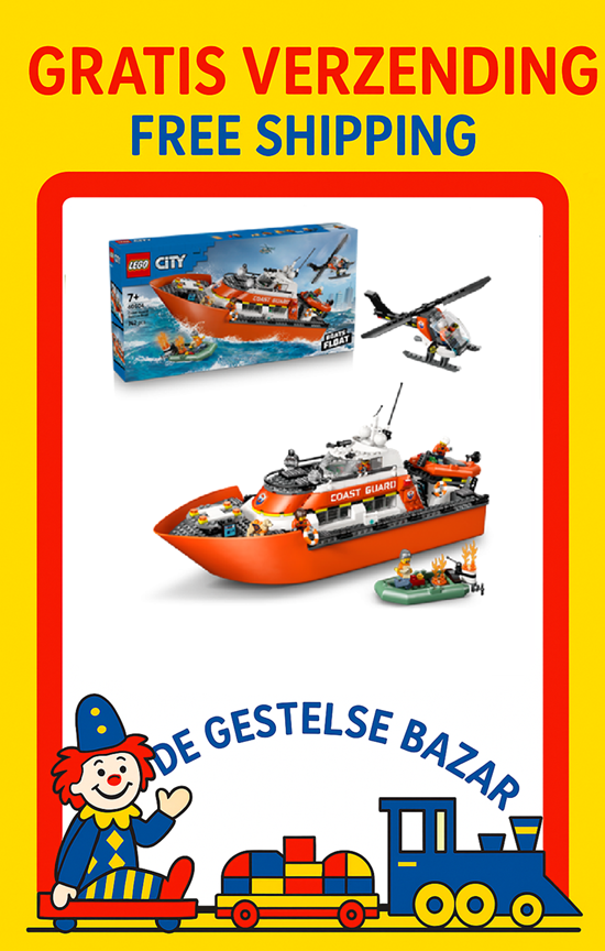 LEGO® City 60504 Kustwacht Reddingsboot met Helikopter 7+