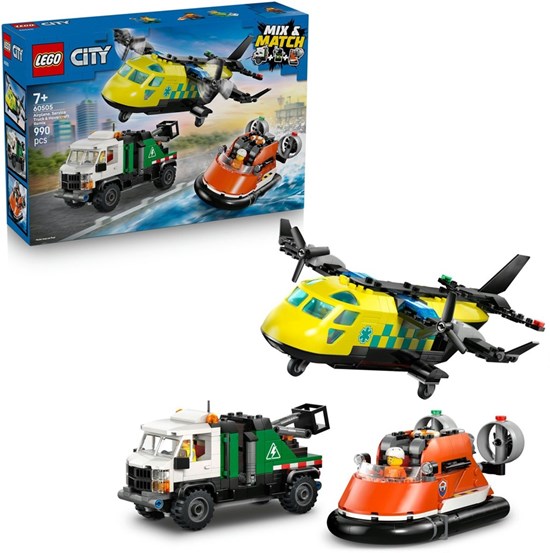 LEGO® City 60505 Combinatieset met Vliegtuig, Onderhoudsvoertuig en Hovercraft 7+