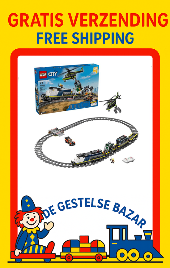 LEGO® City 60508 Politie Trein Overval 1313dlg 7+ 