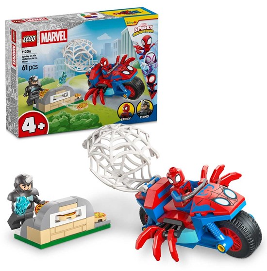 LEGO® Spidey 11206 Spidey op de motor vs. Neushoorn 4+