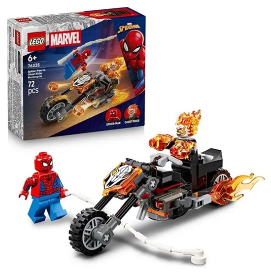 LEGO® Marvel Super Heroes™ 76335 Spider-Man vs. Ghost Rider op zijn Motor 