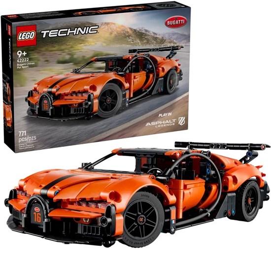 LEGO® Technic 42222 Bugatti Chiron Pur Sport Hypercar 9+