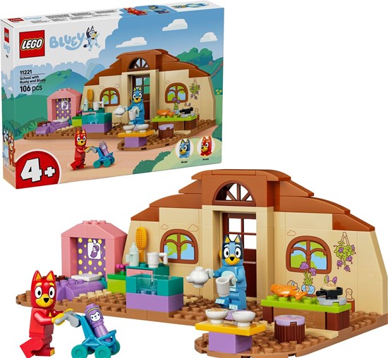 Lego® Bluey 11221 School met Rusty & Bluey 106dlg 4+ 