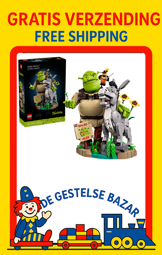 Lego® Special Editions 72423 Shrek & Donkey de Ezel  en de Gelaarsde Kat 1403dlg 18+