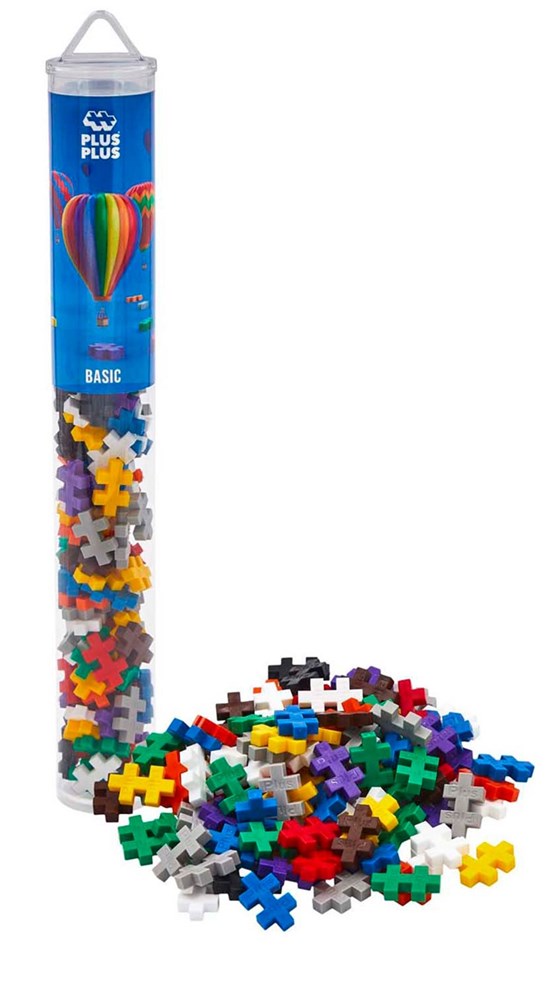 Plus Plus Tube Basic Colors circa 100dlg 5+ 