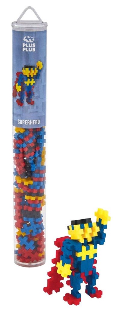 Plus Plus Tube Super Hero circa 100dlg 5+ 