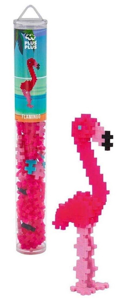 Plus Plus Tube Flamingo 100 delige bouwset 5+
