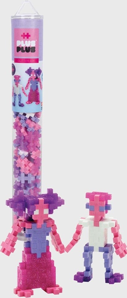 Plus Plus Tube Glitter Pastel  100 delige bouwset 5+
