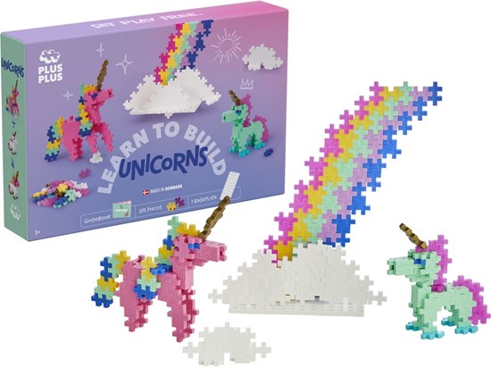 Plus Plus Learn to Build Unicorns 275 delige bouwset 5+
