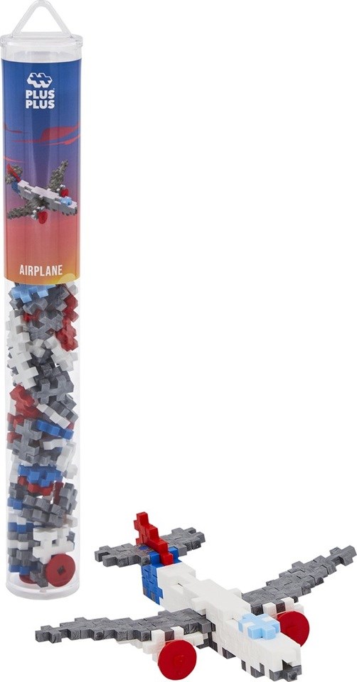 Plus Plus Tube Airplane 100 delige bouwset 5+
