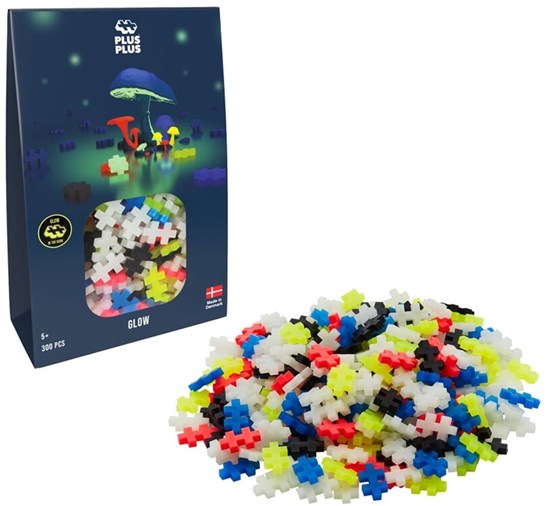 Plus Plus Glow in the Dark 300 delige bouwset 5+
