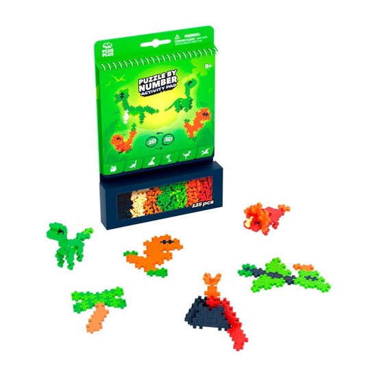 Plus Plus Activity Pad Dinosaurus 5+