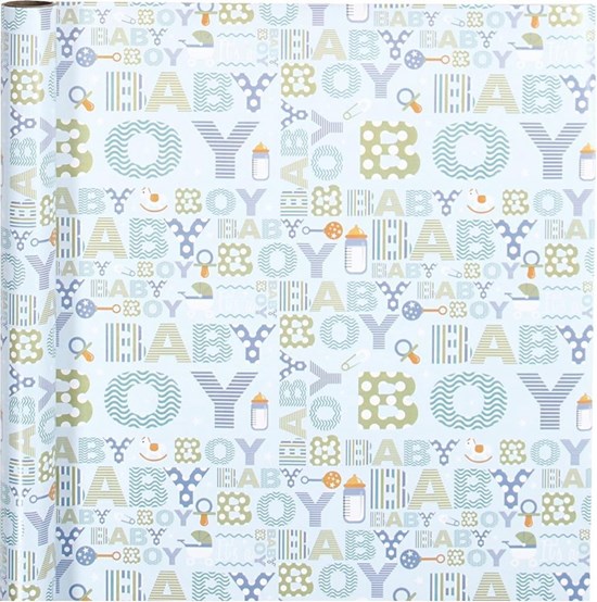Baby Inpakpapier Blauw