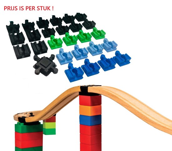 Toy2 Track Connector Assorti van Brio naar Duplo 
