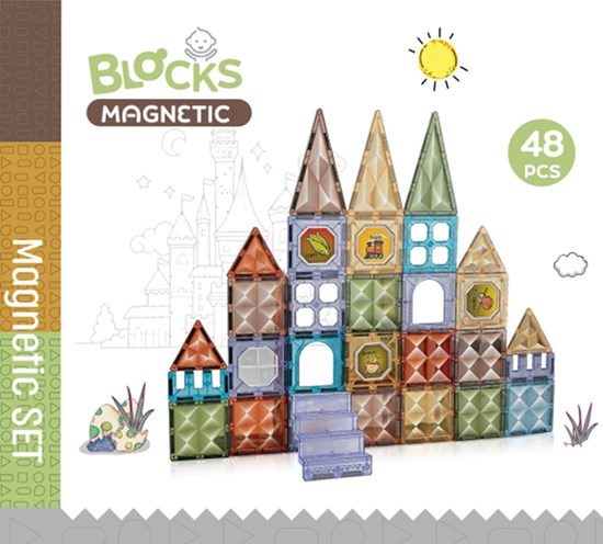 Stervormige Magnetic Tiles 48dlg 3+ 