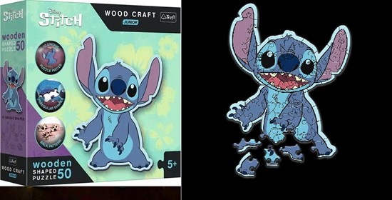 trefi Houten Puzzel Disney Lilo & Stitch 50stukken 