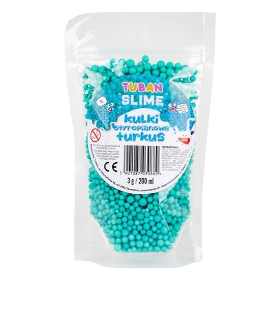 tuban Slime Kulki Styrofoam Balls in Zakje 200ml BLAUW