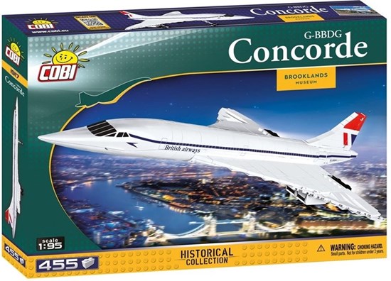 cobi G-BBDG CONCORDE VLIEGTUIG 455 onderdelen 1/95