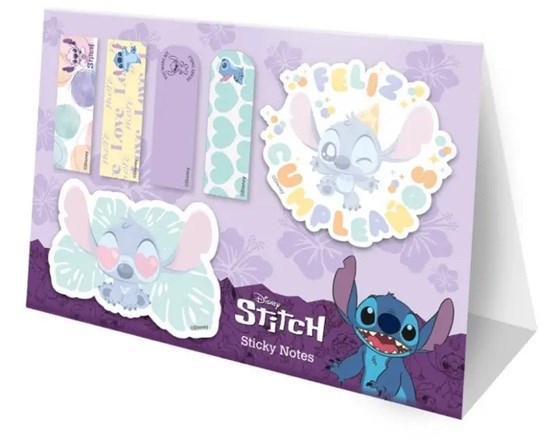 Disney Lilo & Stitch Sticky Notes Paars 