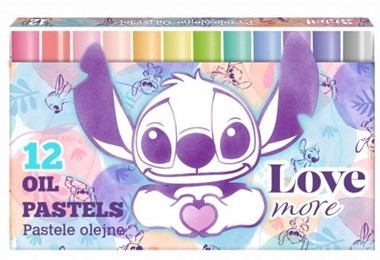Disney Stitch Pastel Olie Krijtjes Super Soft 12stuks 