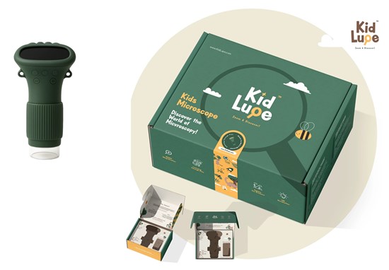 KidLupe Kinder (meeneem) Microscoop met LED Scherm Groen 3+