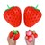 Squishy Aardbei mt Kroontje Rood 3+