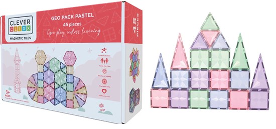 CleverCliXX Geo Pack Pastel Kleuren 45dlg 3+ 