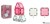 CleverCLIXX Glitter Tiles Pack Transparent Pink 16 Stuks 3+ 
