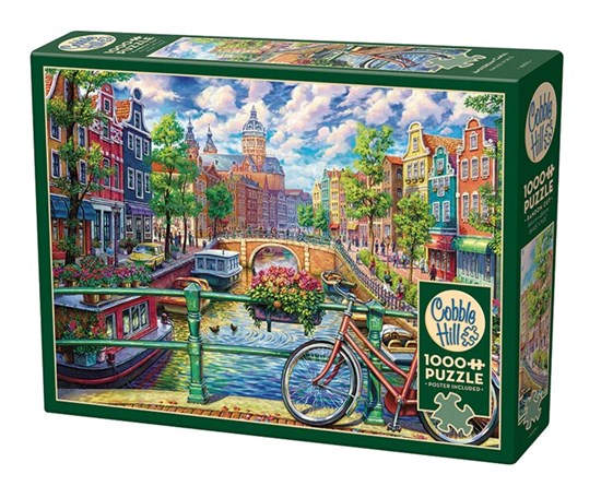Cobble Hill Puzzel Aan de Amsterdamse Grachten 1000stukjes 