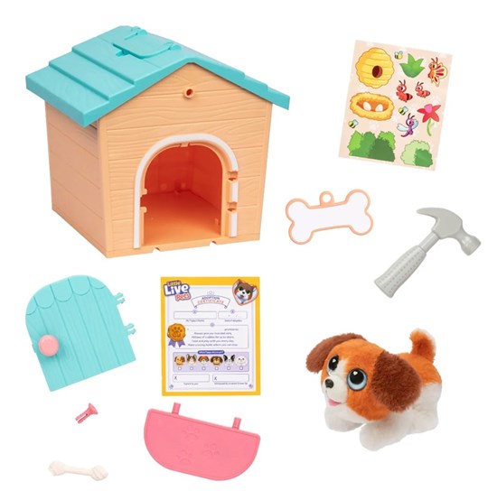 Little Live Pets Serie 2 My Puppy's Home Minis Playset Oranje/Blauw 5+ 