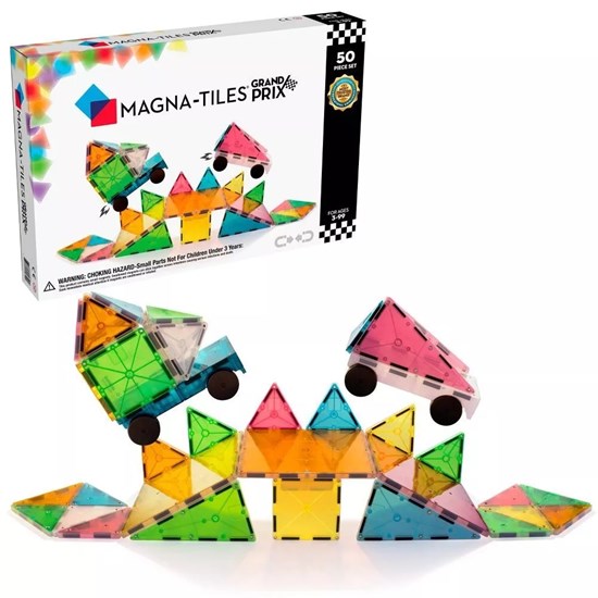 Magna-Tiles® Grand Prix set met Wielen 50dlg 3+ 