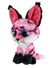lumo stars Knuffel Fox Rhubarb Junior 15cm Zwart/Roze