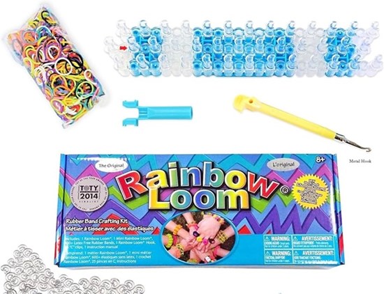 Originele Rainbow Loom Starterset met Kunststof Haaknaald 8+ 