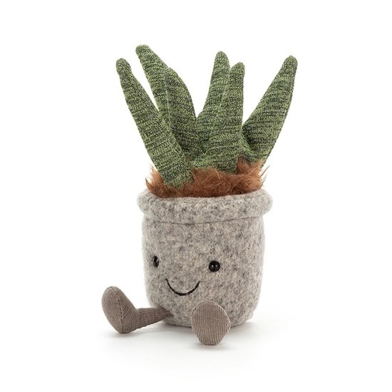 Jellycat Silly Succulent Aloë Plant in Pot 0mnd+ 