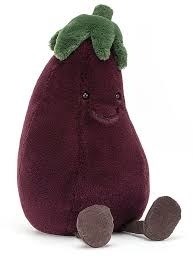 Jellycat Amusabke Aubergine Paars circa 22cm 0mnd+ 