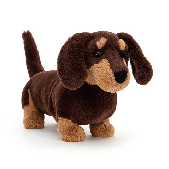 Jellycat Otto Sausage Dog Teckel bruin 0mnd+ 