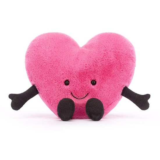 Jellycat Amuseable Knuffel hartje Pink Large 0mnd+ 