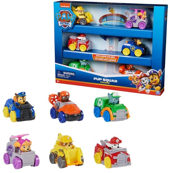 Paw Patrol Pup Squad Racers 6-Pack 3+
