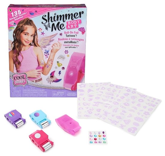 spinmaster Cool Maker Shimmer Me Tattoo Studio 7+ 
