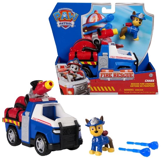 Paw Patrol Fire Rescue Vehicle Chase 3+