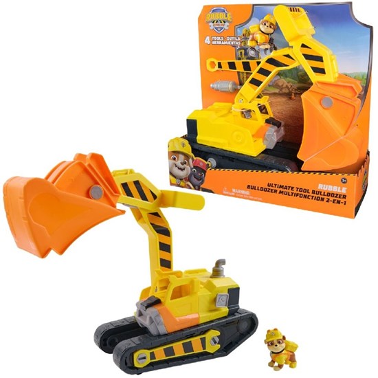 Paw Patrol Rubble & Crew Rubbles Ultieme Bulldozer met Actiefiguur 3+ 