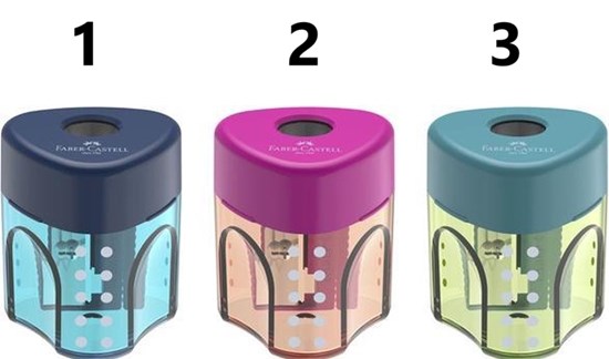 Faber Castell Puntenslijper met Opvangbakje ass.kleuren 