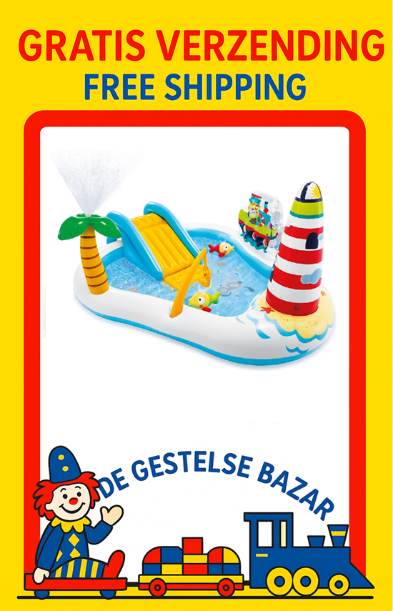 intex Opblaasbaar Speelcenter Fishing Fun 218x188x99cm 