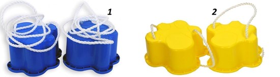 playfun "Olifanten Poten " Loopklossen met Touw Geel of Blauw 3+ 