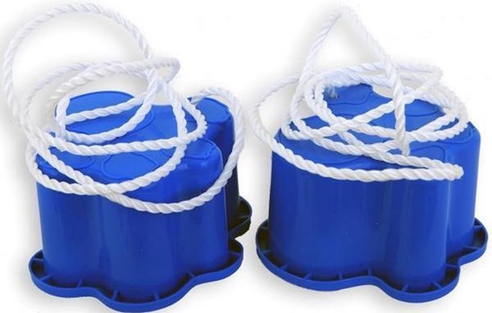 playfun "Olifanten Poten " Loopklossen met Touw Blauw 3+ 