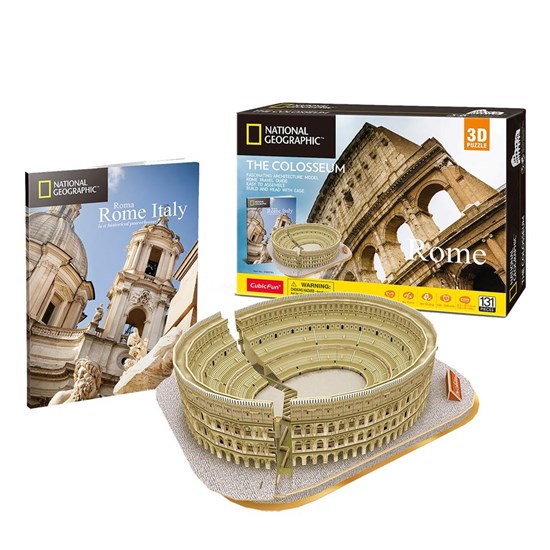 National Geographic 3d Puzzel het Colosseum in Rome 131dlg 10+