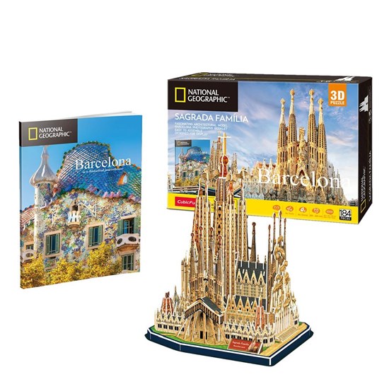 National Geographic 3d Puzzel Sagrada Familia in Barcelona 184dlg 10+ 