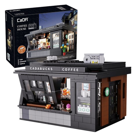 CaDa Gebouwen Serie Cadabucks Coffe Corner met LED 768dlg 14+ 
