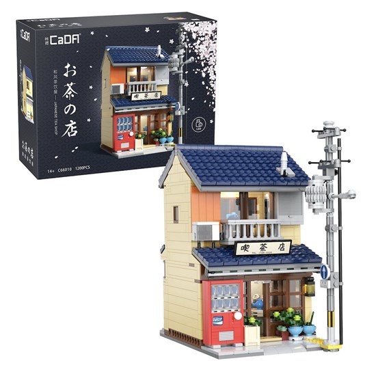 CaDa Gebouwen Serie  Japans Kissaten  Theehuis met LED 1200dlg 14+