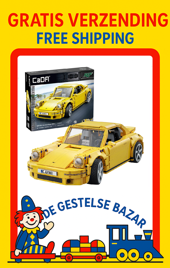 CaDa Car Serie RUF CTR 2017 Porsche Yellowbird 1515dlg 1/12 C